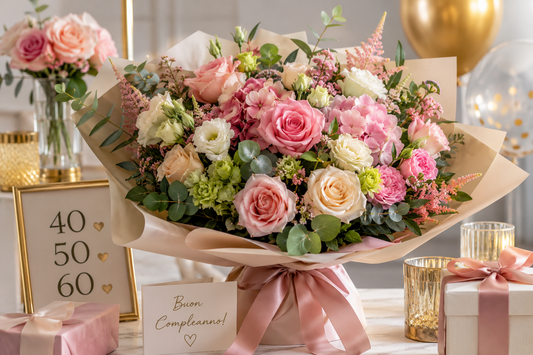 Fiori per un compleanno importante: bouquet eleganti per 40, 50 e 60 anni