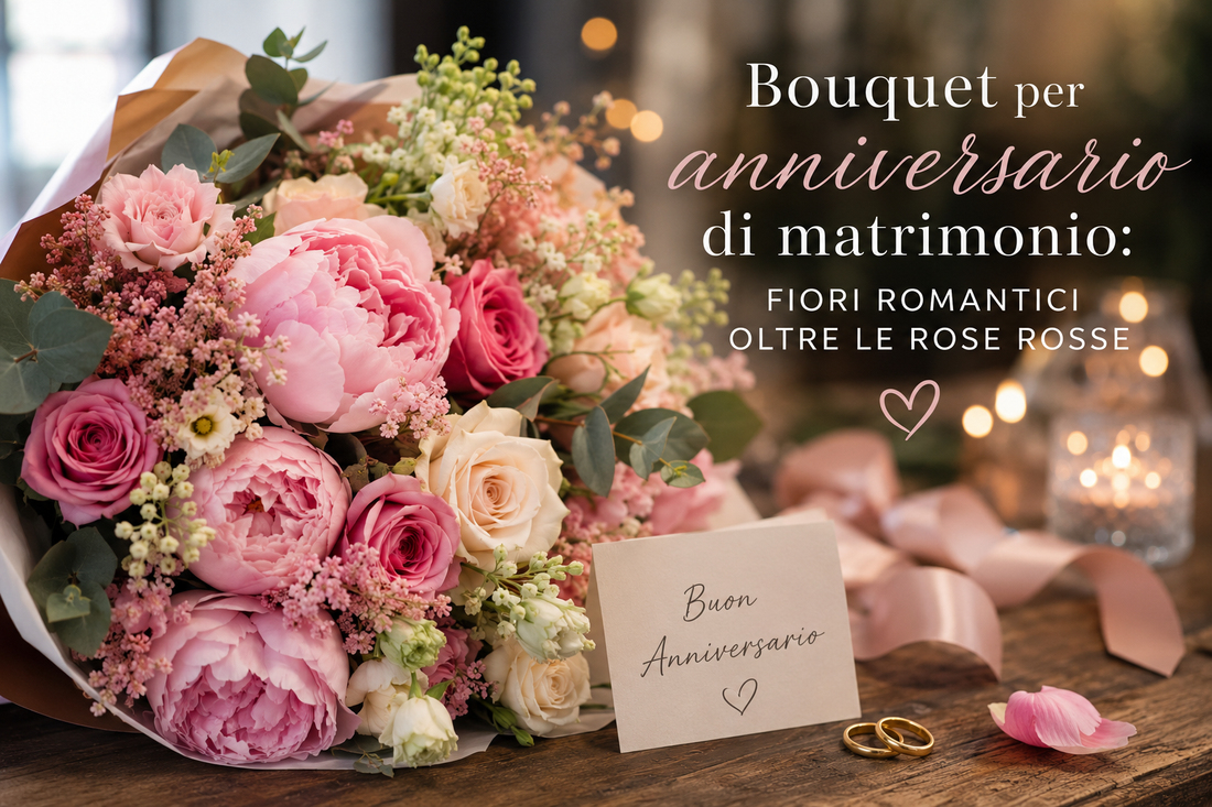 Bouquet per anniversario di matrimonio: fiori romantici oltre le rose rosse